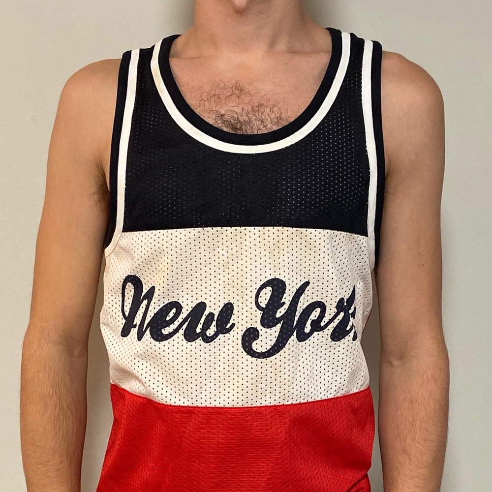 H&M red, white and blue New York tank / jersey